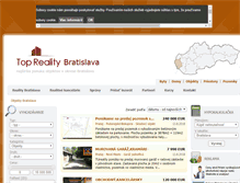 Tablet Screenshot of objekty.reality-bratislava.eu