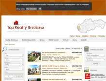 Tablet Screenshot of domy.reality-bratislava.eu